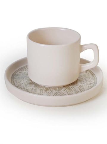 Hermia 6-delige set: koffiekoppen beige - 184 ml