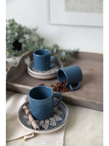 Hermia 6er-Set: Kaffeetassen in Blau - 110 ml