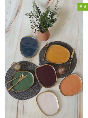 Hermia 6er-Set: Frühstücksteller in Bunt - Ø 23 cm