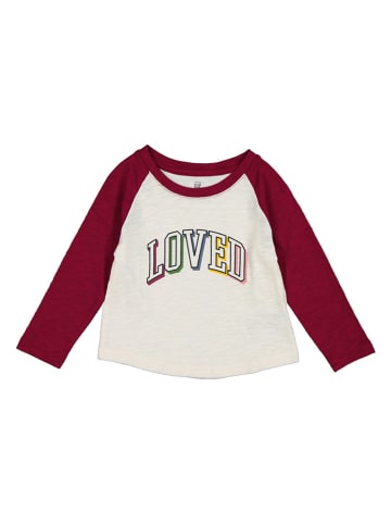 GAP Longsleeve in Creme/ Rot