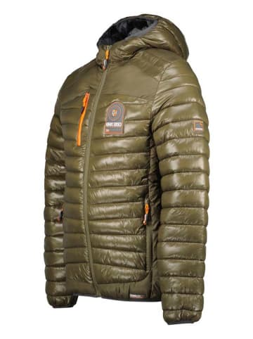 Geographical Norway Doorgestikte jas "Briout" kaki