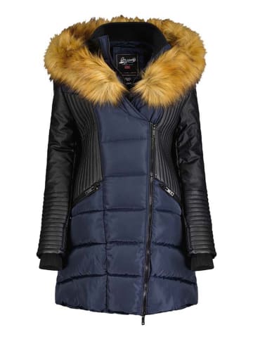 Geographical Norway Parka "Ausmose" in Dunkelblau/ Schwarz
