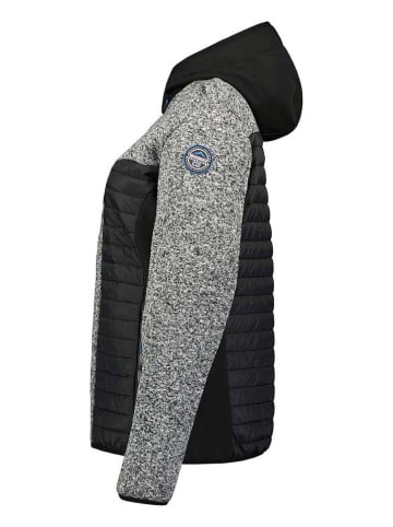 Geographical Norway Kurtka polarowa "Taquese" w kolorze czarno-szarym