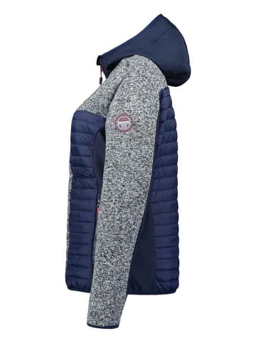 Geographical Norway Fleece jas "Taquese" donkerblauw/grijs