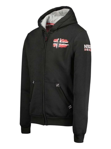 Geographical Norway Sweatvest "Glacier" zwart