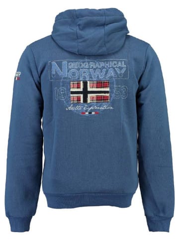 Geographical Norway Sweatvest "Glacier" donkerblauw