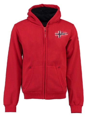 Geographical Norway Sweatjacke "Glacier" in Rot