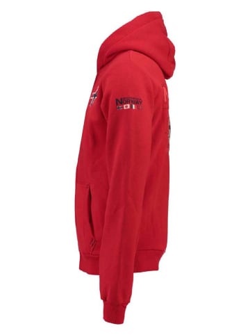Geographical Norway Sweatjacke "Glacier" in Rot