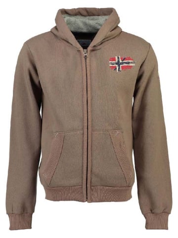 Geographical Norway Sweatjacke "Glacier" in Hellbraun