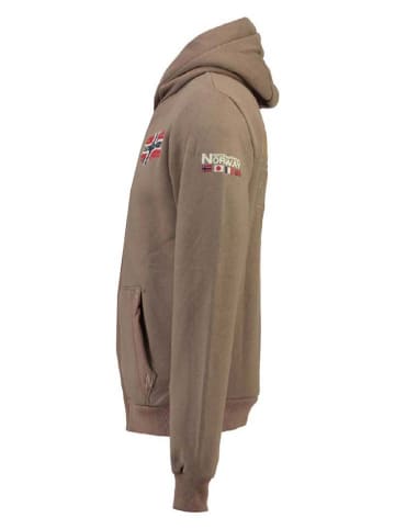 Geographical Norway Sweatvest "Glacier" lichtbruin
