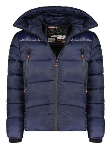 Geographical Norway Kurtka zimowa "Bayou" w kolorze granatowym