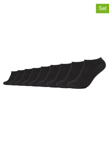 s.Oliver 9er-Set: Sneakersocken in Schwarz