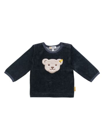 Steiff 3tlg. Outfit in Dunkelblau/ Weiß