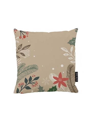 Butter Kings Kissenhülle "Frosted Branches" in Beige - (L)45 x (B)45 cm