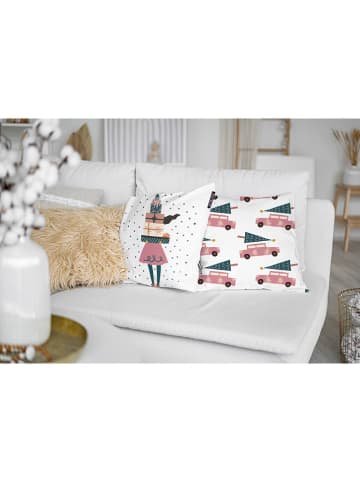 Butter Kings 4er-Set: Kíssenhüllen "Holiday mood" in Bunt - (L)45 x (B)45 cm