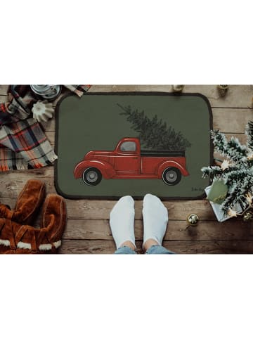 Butter Kings Deurmat "Christmas truck" groen/rood
