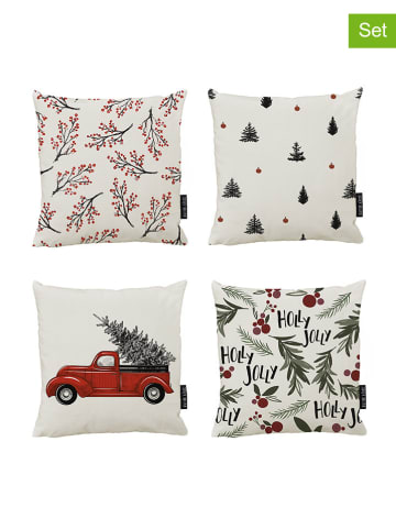 Butter Kings 4-delige set: kussenhoezen "Christmas" meerkleurig - (L)45 x (B)45 cm