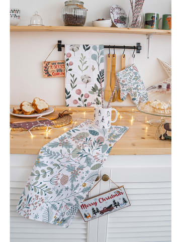 Butter Kings 2-delige set: theedoeken "Winter garden" meerkleurig - (L)70 x (B)50 cm