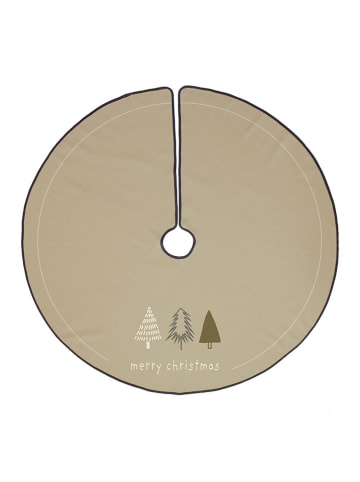 Butter Kings Weihnachtsbaumrock "Tiny trees" in Beige - Ø 130 cm