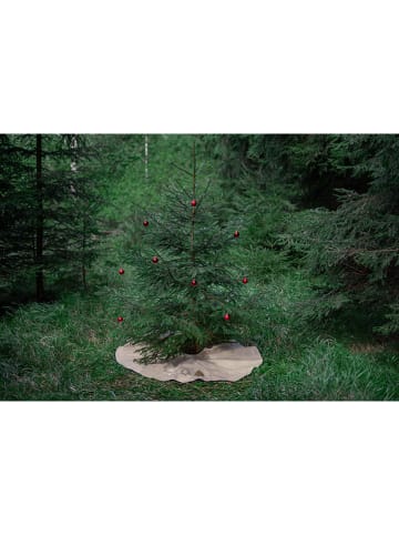 Butter Kings Weihnachtsbaumrock "Tiny trees" in Beige - Ø 130 cm