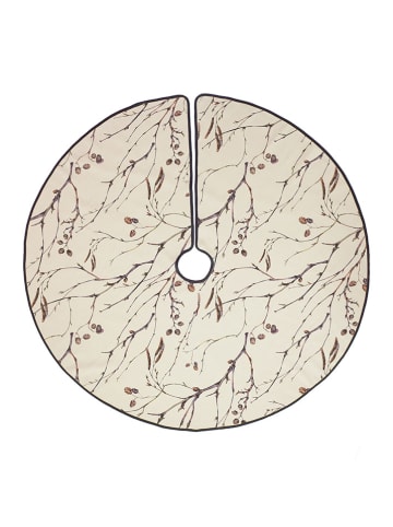 Butter Kings Kerstboomrok "Cold wilderness" crème/lichtbruin - Ø 130 cm
