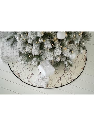 Butter Kings Kerstboomrok "Cold wilderness" crème/lichtbruin - Ø 130 cm