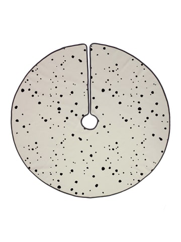 Butter Kings Spódnica choinkowa "Simple" w kolorze czarno-kremowym - Ø 130 cm
