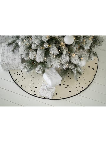 Butter Kings Kerstboomrok "Simple" crème/zwart - Ø 130 cm