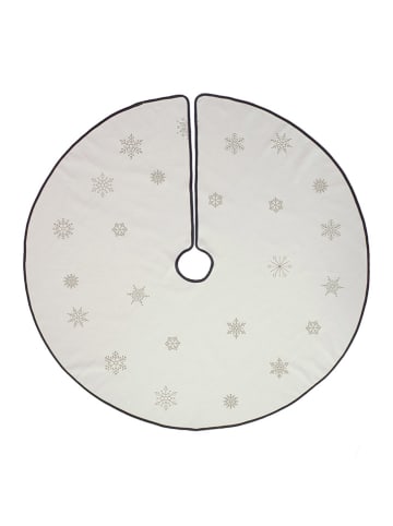 Butter Kings Weihnachtsbaumrock "Snowflakes" in Creme - Ø 130 cm