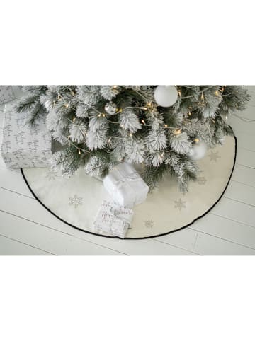 Butter Kings Weihnachtsbaumrock "Snowflakes" in Creme - Ø 130 cm