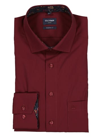 OLYMP Blouse "Luxor" - modern fit - bordeaux