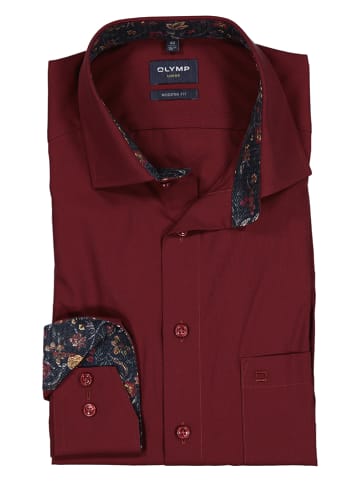OLYMP Blouse "Luxor" - modern fit - bordeaux