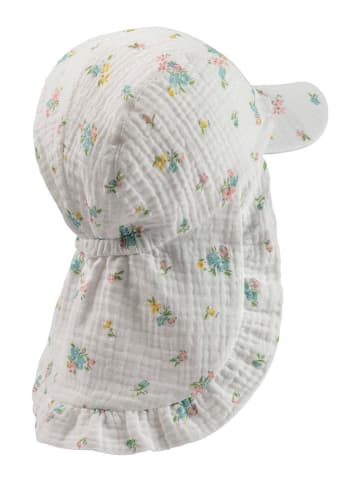 Sterntaler Pet met nekbescherming wit