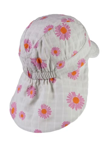 Sterntaler Nackenschutzcap in Hellgrau/ Pink