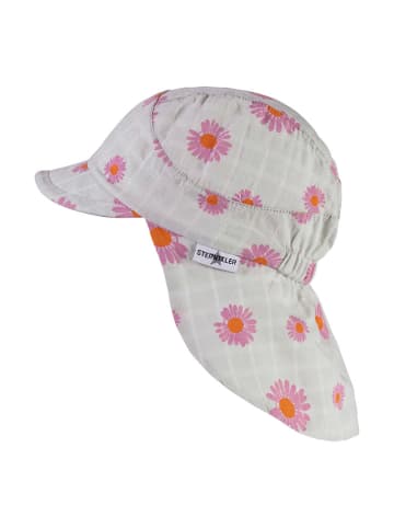 Sterntaler Nackenschutzcap in Hellgrau/ Pink