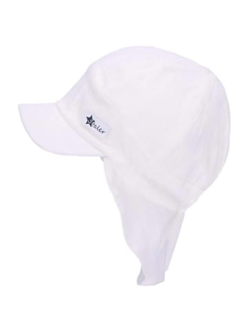 Sterntaler Pet met nekbescherming wit