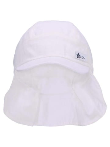 Sterntaler Nackenschutzcap in Weiß