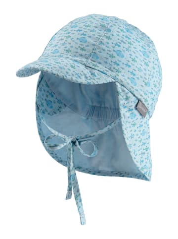 Sterntaler Nackenschutzcap in Hellblau