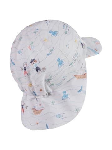 Sterntaler Pet met nekbescherming wit