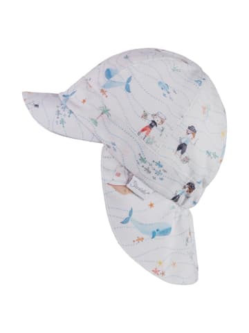 Sterntaler Pet met nekbescherming wit