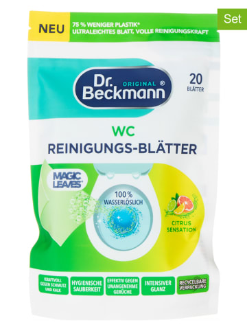 Dr. Beckmann WC-Reinigungsblätter "Citrus", je 20 Stück