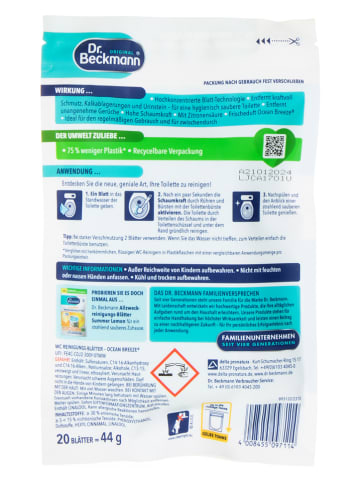 Dr. Beckmann WC-Reinigungsblätter "Ocean", je 20 Stück