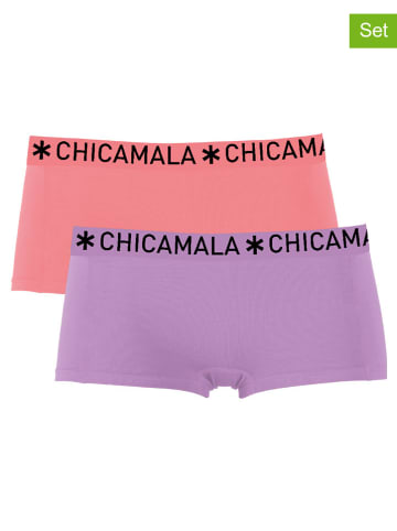 Muchachomalo 2er-Set: Pantys in Orange/ Lila