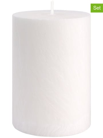 Liljeholmens Candle 2er-Set: Stumpenkerzen in Weiß - (H)10 x Ø 6,7 cm