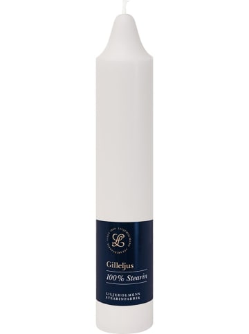 Liljeholmens Candle Blokkaars "Gilleljus" wit - (H)27,5 cm x Ø 5 cm