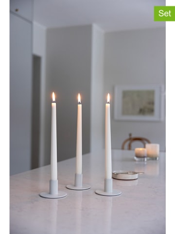 Liljeholmens Candle 2er-Set: Stabkerzen "Prisma" in Weiß - 2x 4 Stück