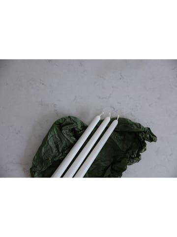 Liljeholmens Candle 2-delige set: staafkaarsen "Prisma" wit - 2x 4 stuks