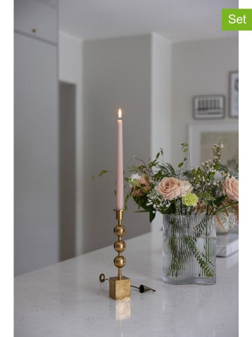 Liljeholmens Candle 2er-Set: Stabkerzen "Prisma" in Rosa - 2x 4 Stück