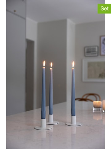Liljeholmens Candle 2er-Set: Stabkerzen "Prisma" in Blau - 2x 4 Stück