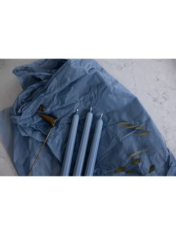 Liljeholmens Candle 2-delige set: staafkaarsen "Prisma" blauw - 2x 4 stuks